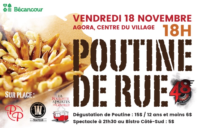 Communiqué – Poutine de rue et Bingo