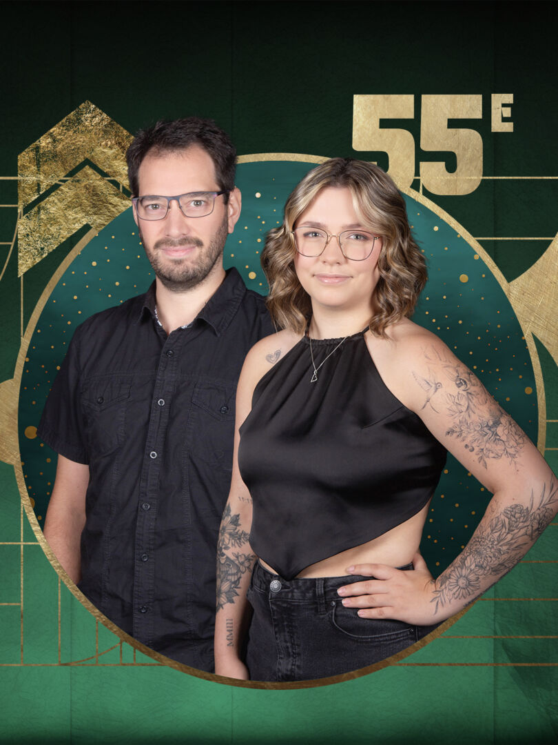 Duchesse et intendant du 56e editiion du carnaval / Florence Kundert et Nicholas Cormier